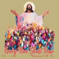 Retro Every Knee Shall Bow God Faith Jesus Christian Easter T-Shirt thumb 7