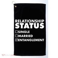 Relationship Status Entanglement Golf Towel thumb 0