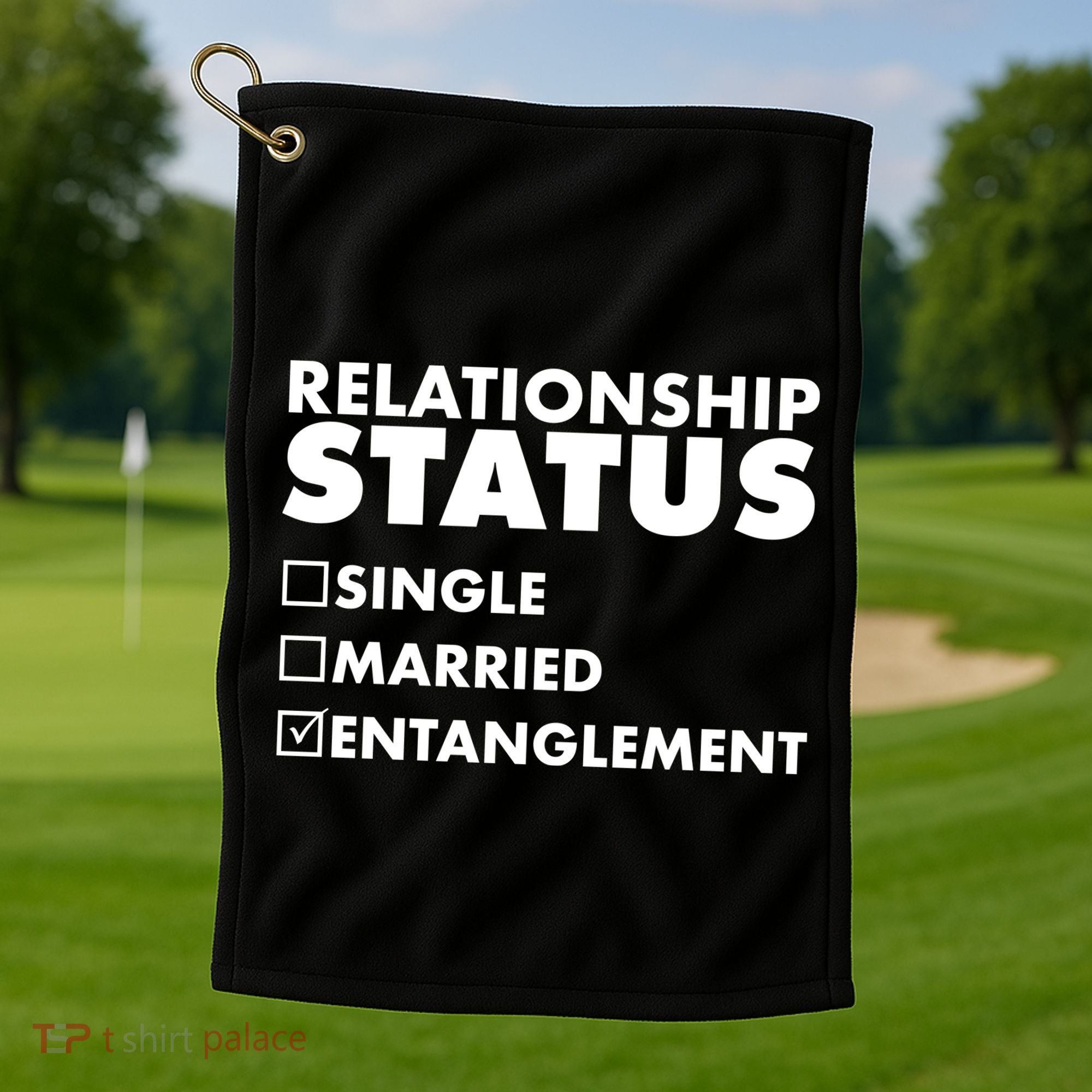 Relationship Status Entanglement Golf Towel