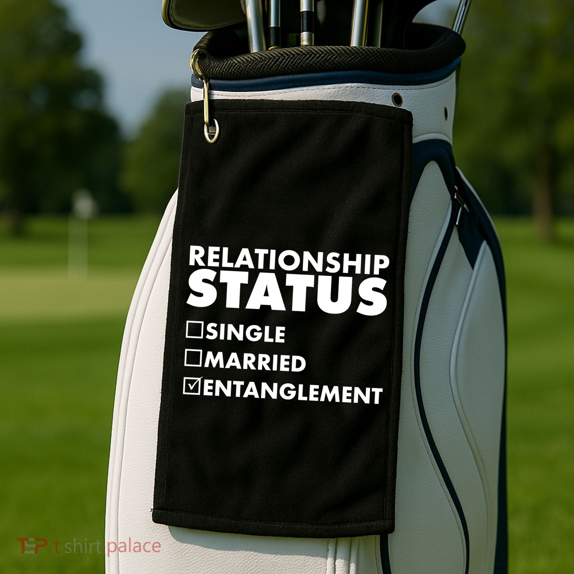 Relationship Status Entanglement Golf Towel