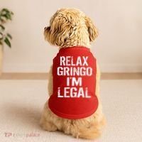 Relax Gringo I'm Legal Funny Immigration Doggie Tank thumb 2
