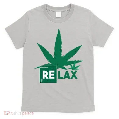 Relax Hemp Leaf Medical Marijuana T-Shirt