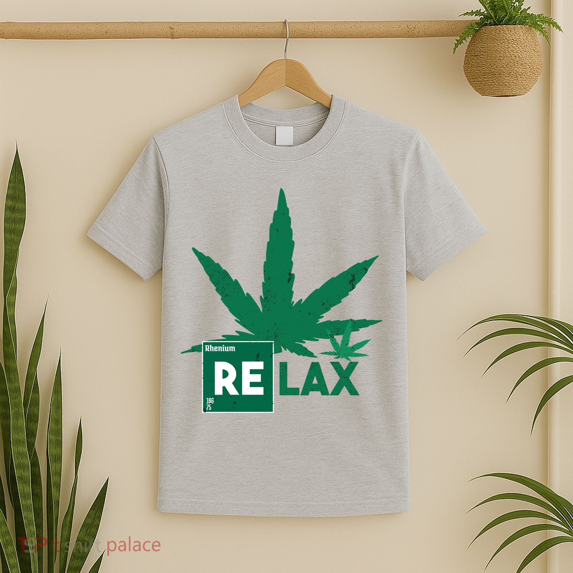 Relax Hemp Leaf Medical Marijuana T-Shirt