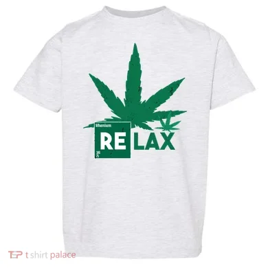 Relax Hemp Leaf Medical Marijuana Toddler T-Shirt