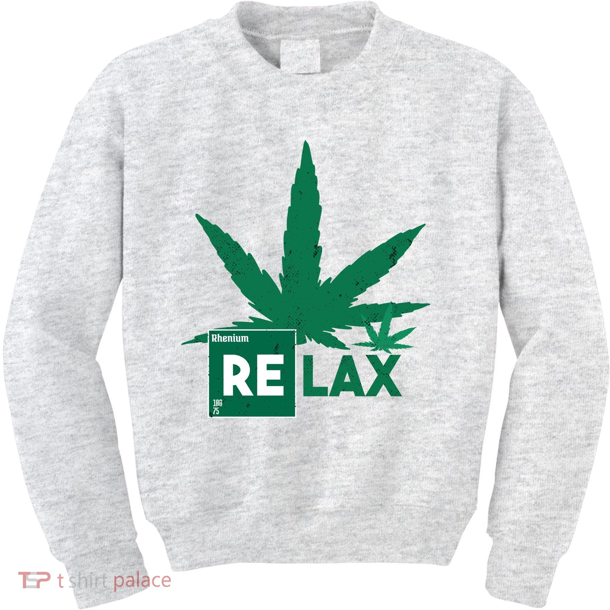 Relax Hemp Leaf Medical Marijuana Kids Sweatshirt