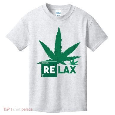 Relax Hemp Leaf Medical Marijuana Kids T-Shirt