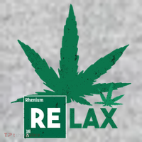 Relax Hemp Leaf Medical Marijuana Kids T-Shirt thumb 2