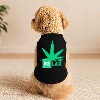 Relax Hemp Leaf Medical Marijuana Doggie Tank thumb 2