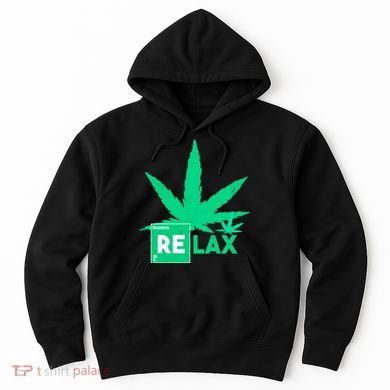 Relax Hemp Leaf Medical Marijuana Hoodie