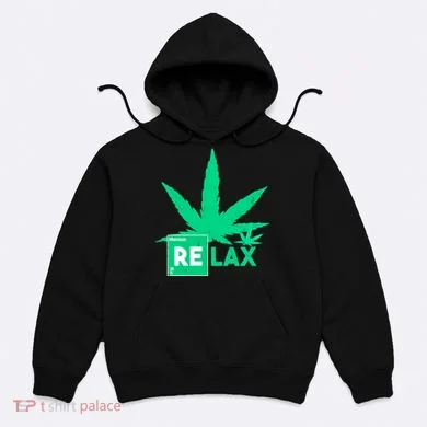 Relax Hemp Leaf Medical Marijuana Hoodie