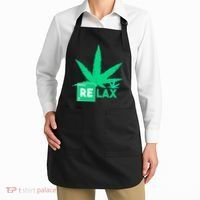 Relax Hemp Leaf Medical Marijuana Apron thumb 2