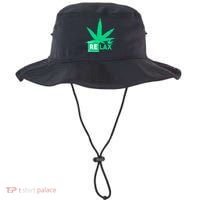 Relax Hemp Leaf Medical Marijuana Bucket Hat thumb 0