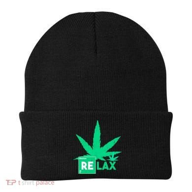 Relax Hemp Leaf Medical Marijuana Beanie