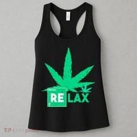 Relax Hemp Leaf Medical Marijuana Women's Tank Top thumb 3