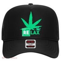 Relax Hemp Leaf Medical Marijuana Hat thumb 0