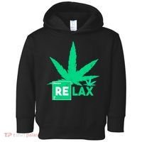 Relax Hemp Leaf Medical Marijuana Toddler Hoodie thumb 0