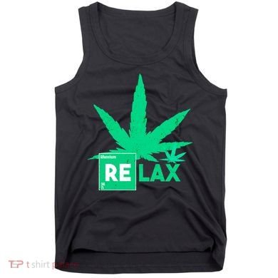 Relax Hemp Leaf Medical Marijuana Tank Top