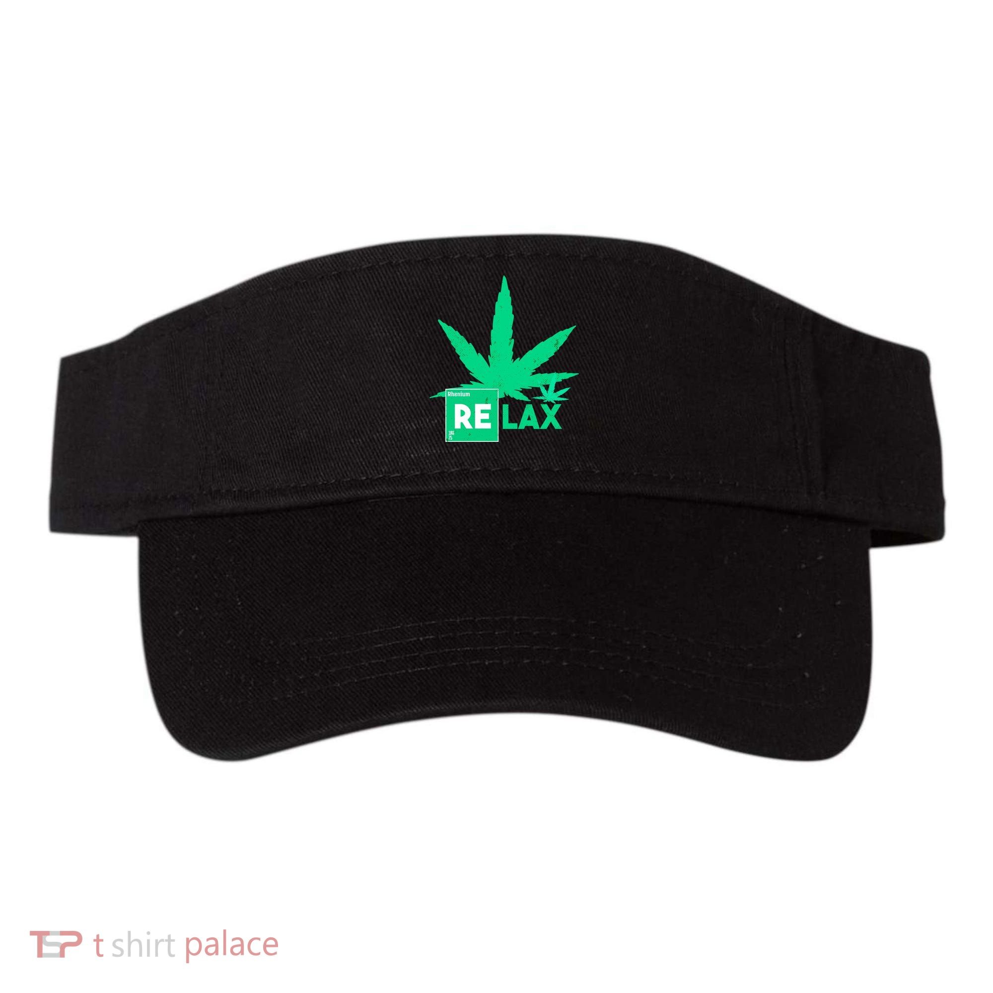 Relax Hemp Leaf Medical Marijuana Visor