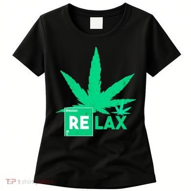 Relax Hemp Leaf Medical Marijuana Women's T-Shirt