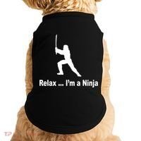 Relax I'm A Ninja Doggie Tank thumb 0