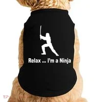 Relax I'm A Ninja Doggie Tank thumb 0