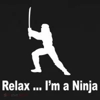 Relax I'm A Ninja Doggie Tank thumb 4