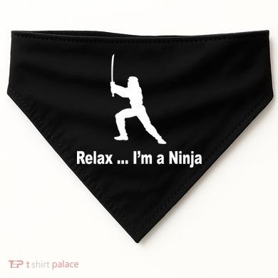 Relax I'm A Ninja USA-Made Doggie Bandana