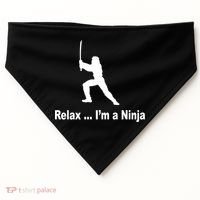 Relax I'm A Ninja USA-Made Doggie Bandana thumb 0