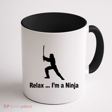 Relax I'm A Ninja Coffee Mug back