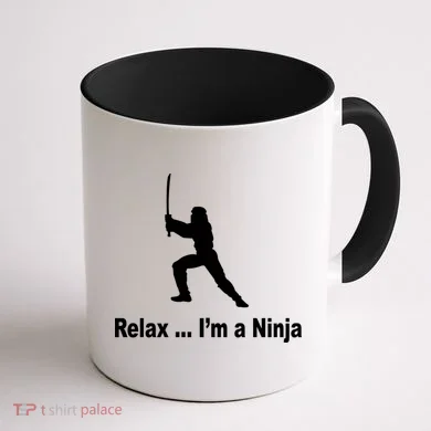 Relax I'm A Ninja Coffee Mug back