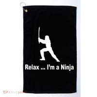 Relax I'm A Ninja Golf Towel thumb 0