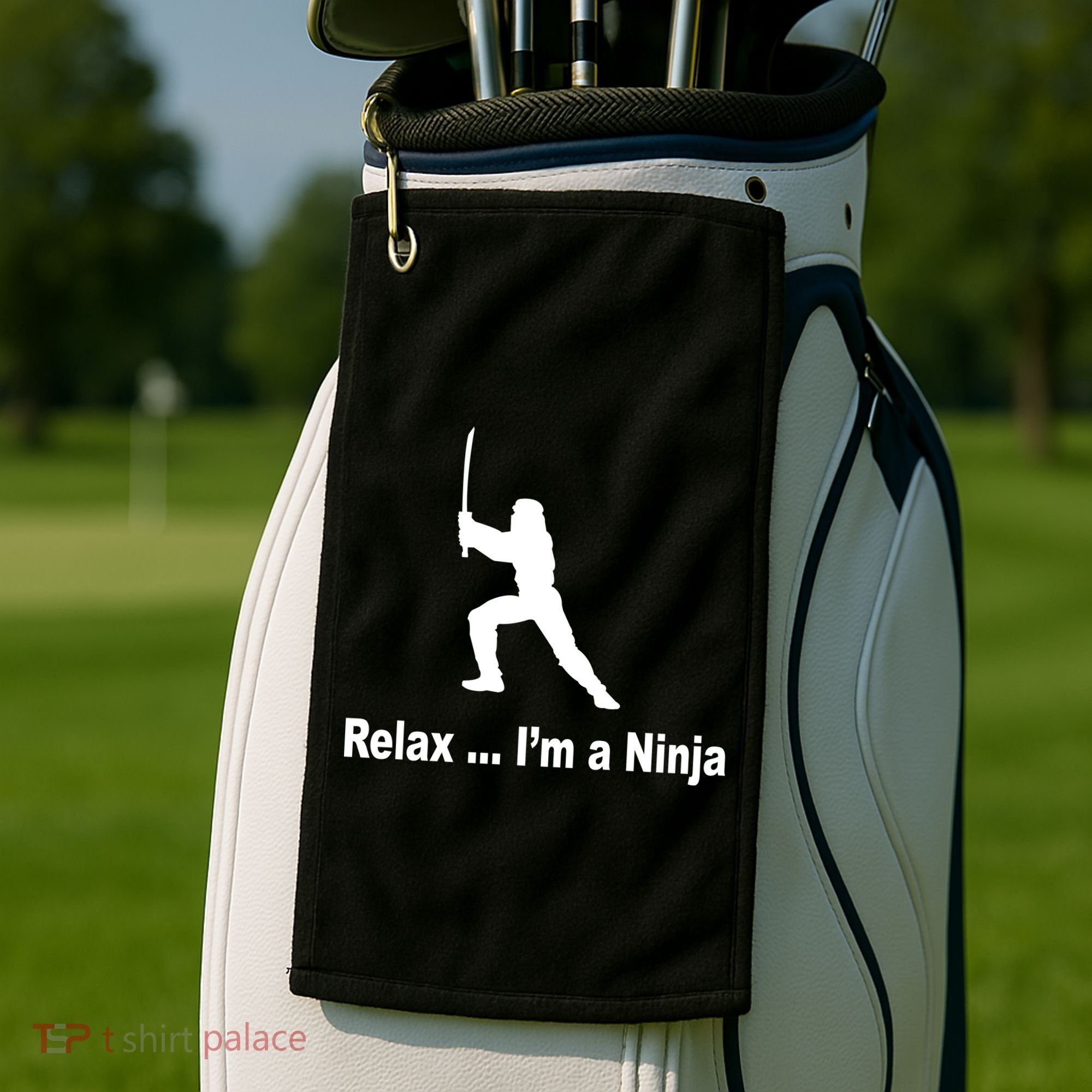 Relax I'm A Ninja Golf Towel