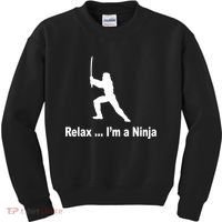 Relax I'm A Ninja Kids Sweatshirt thumb 0