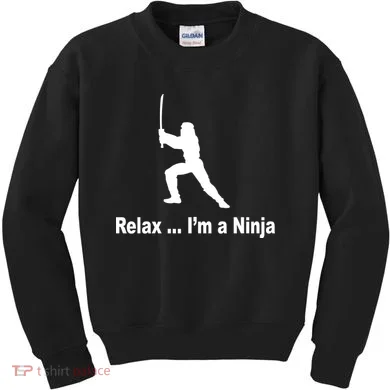 Relax I'm A Ninja Kids Sweatshirt