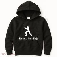 Relax I'm A Ninja Kids Hoodie thumb 0