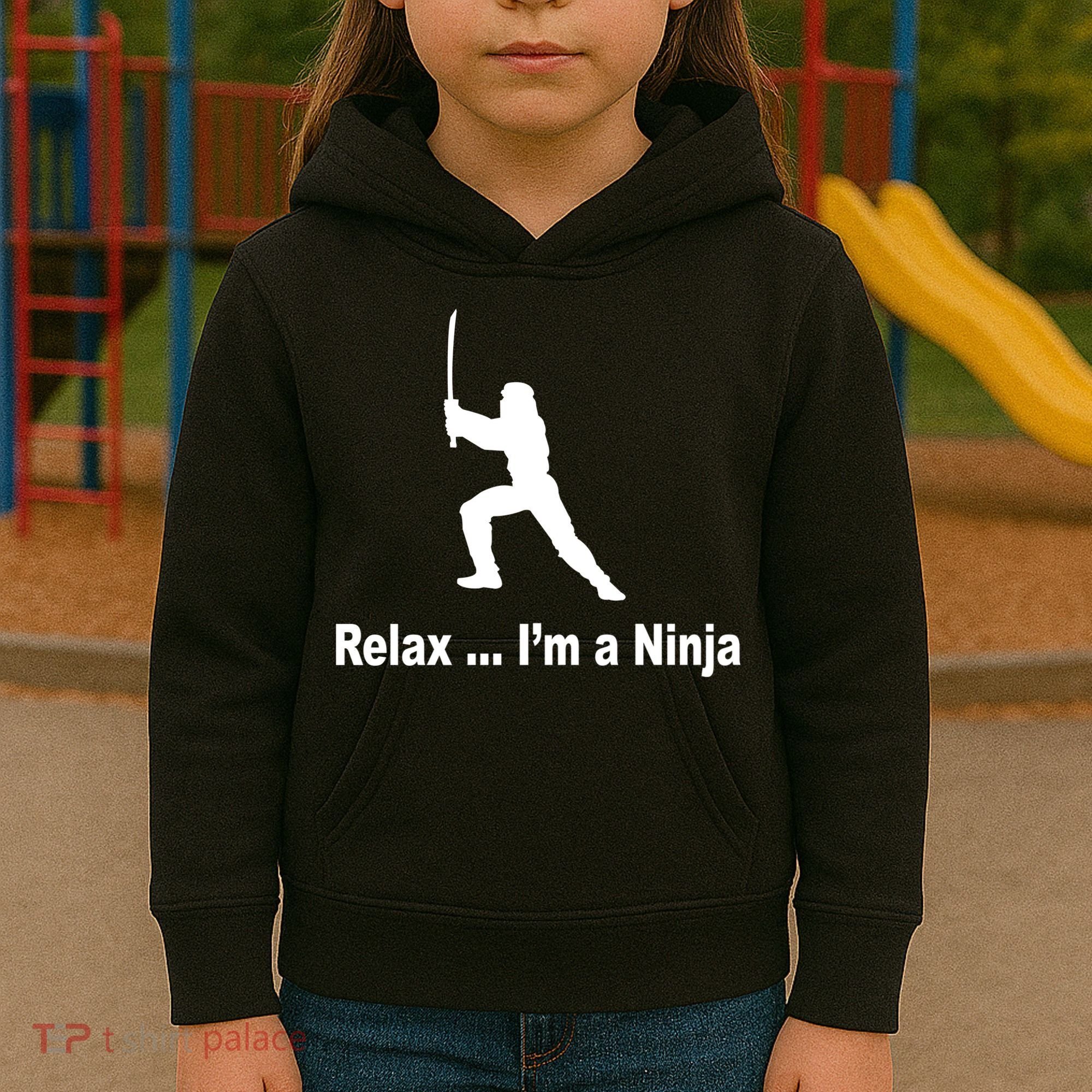 Relax I'm A Ninja Kids Hoodie