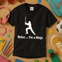 Relax I'm A Ninja Kids T-Shirt thumb 3