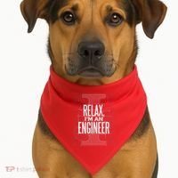 Relax I'm An Engineer USA-Made Doggie Bandana thumb 1