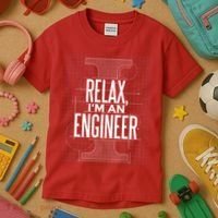 Relax I'm An Engineer Kids T-Shirt thumb 3