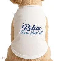 Relax I'm Vax'd Doggie Tank thumb 0