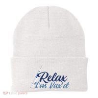 Relax I'm Vax'd Beanie thumb 0