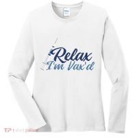 Relax I'm Vax'd Women's Long Sleeve Shirt thumb 0