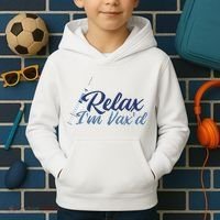 Relax I'm Vax'd Kids Hoodie thumb 2