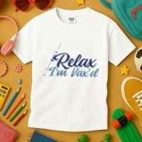 Relax I'm Vax'd Kids T-Shirt thumb 3