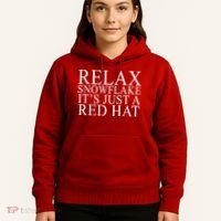 Relax It's Just A Red Hat Pro MAGA Trump 2020 Hoodie thumb 5