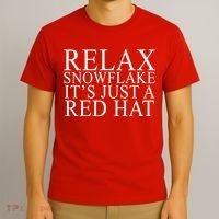 Relax It's Just A Red Hat Pro MAGA Trump 2020 T-Shirt thumb 3