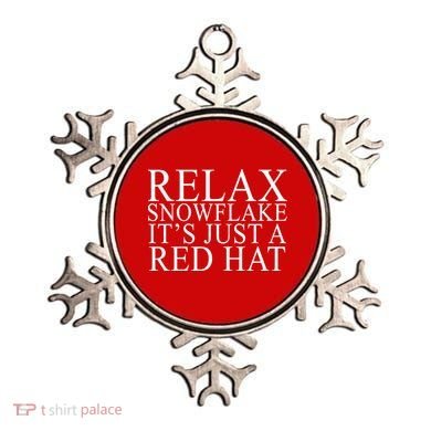 Relax It's Just A Red Hat Pro MAGA Trump 2020 Ornament