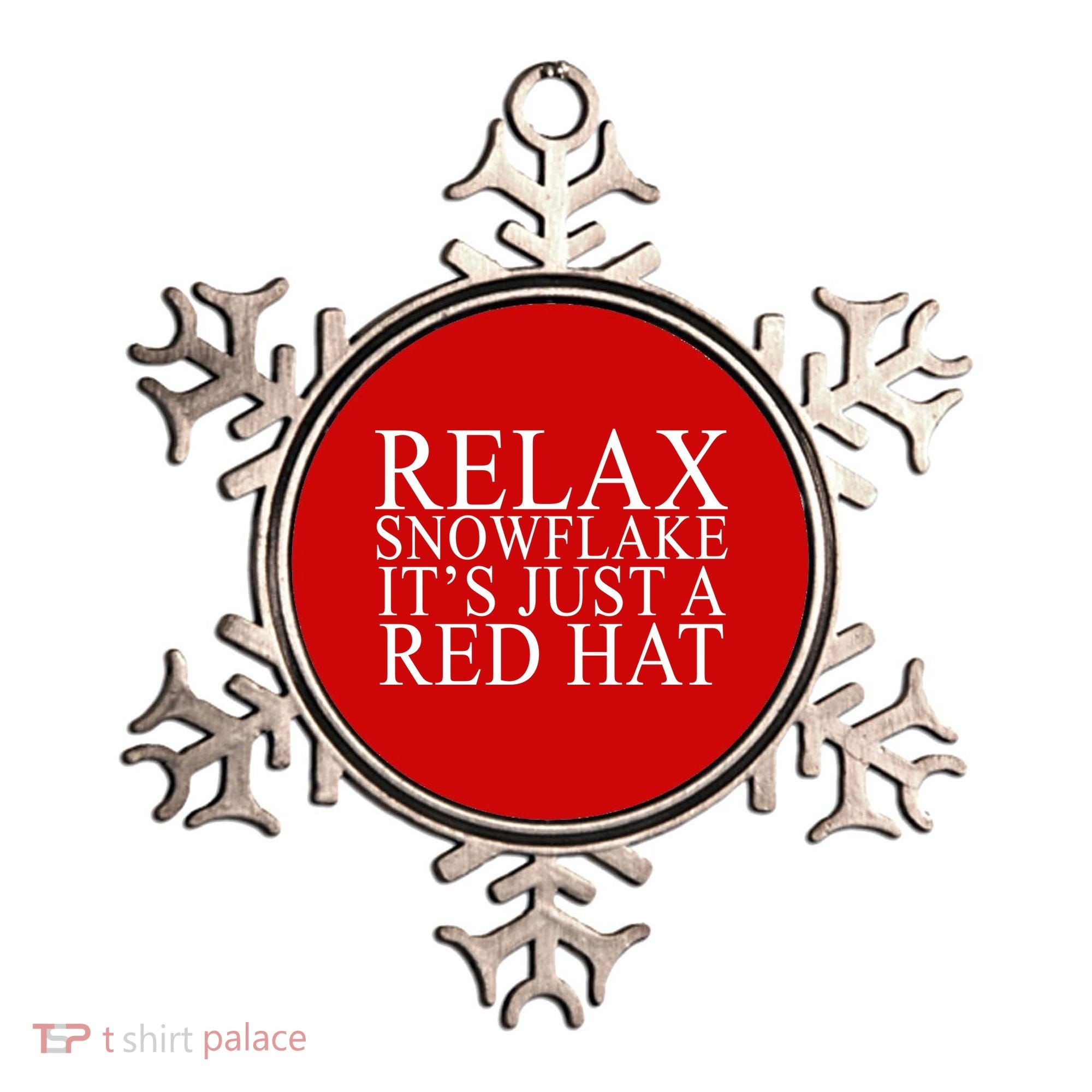 Relax It's Just A Red Hat Pro MAGA Trump 2020 Ornament