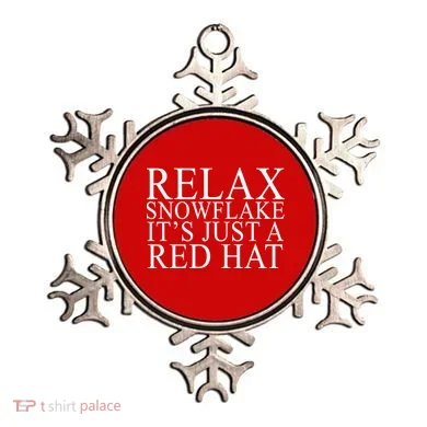 Relax It's Just A Red Hat Pro MAGA Trump 2020 Ornament