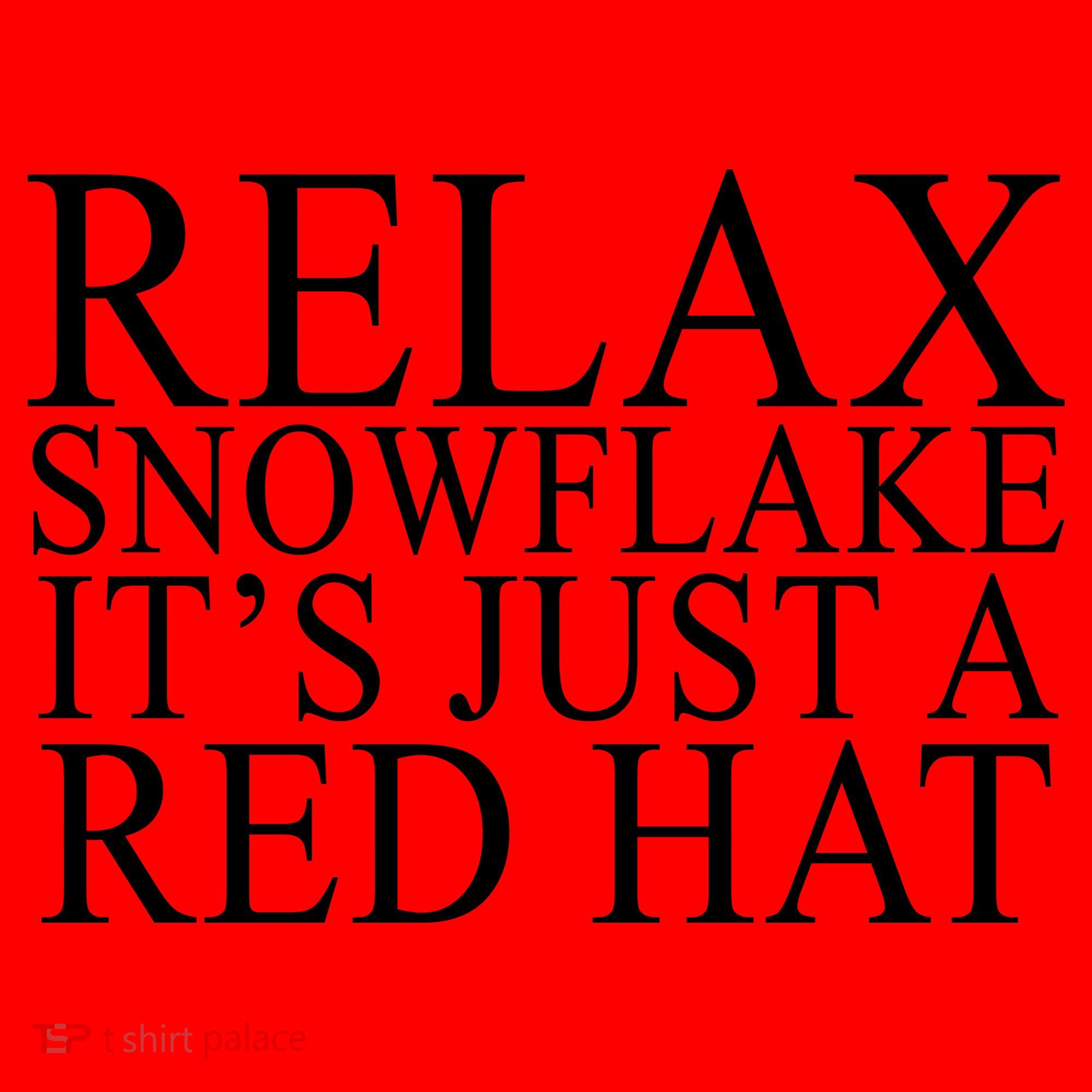 Relax It's Just A Red Hat Pro MAGA Trump 2020 Santa Hat
